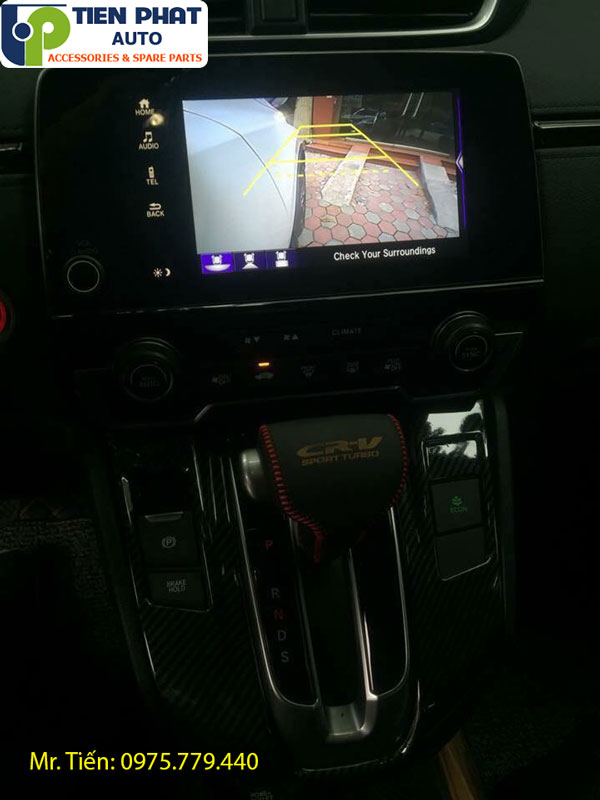 Lắp đặt camera gương cập lề tích hợp màn hình DVD cho Honda CRV 2018