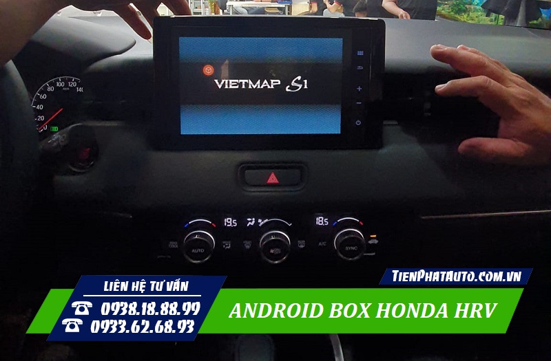 Hình ảnh Android Box lắp đặt cho xe Honda HRV 2023 3