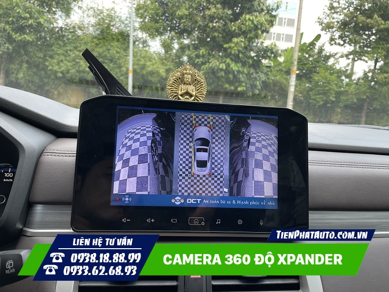 Hình ảnh camera 360 độ Xpander 2023 góc quay 2 bên hông phía trước