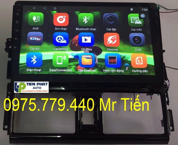 Man hinh DVD android theo xe cho Toyota Vios 2016-2018
