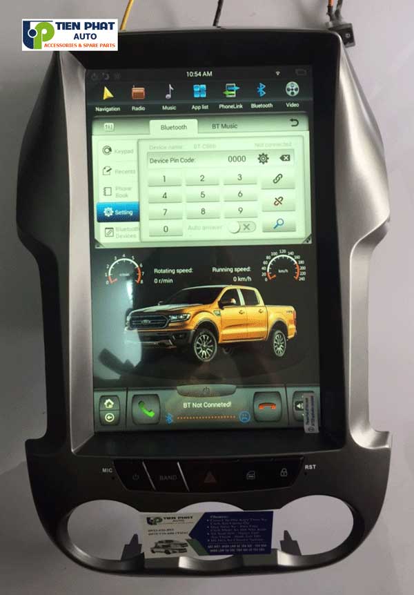 Tiến Phát cung cấp chính hãng DVDTesla Android cho Ford Ranger