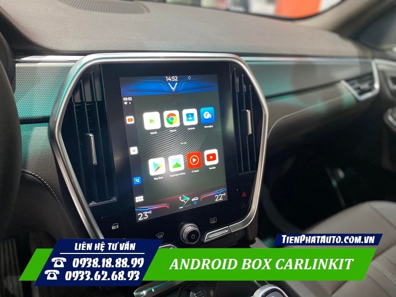 Hình ảnh giao diện màn hình chính của Android Box Carlinkit