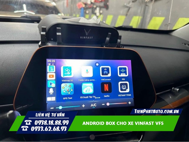 Tiến Phát Auto chuyên lắp Android Box cho xe Vinfast VF5