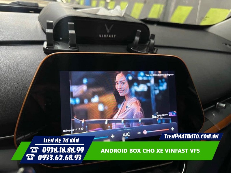 Android Box cho xe Vinfast VF5 giúp đáp ứng mọi nhu cầu giải trí
