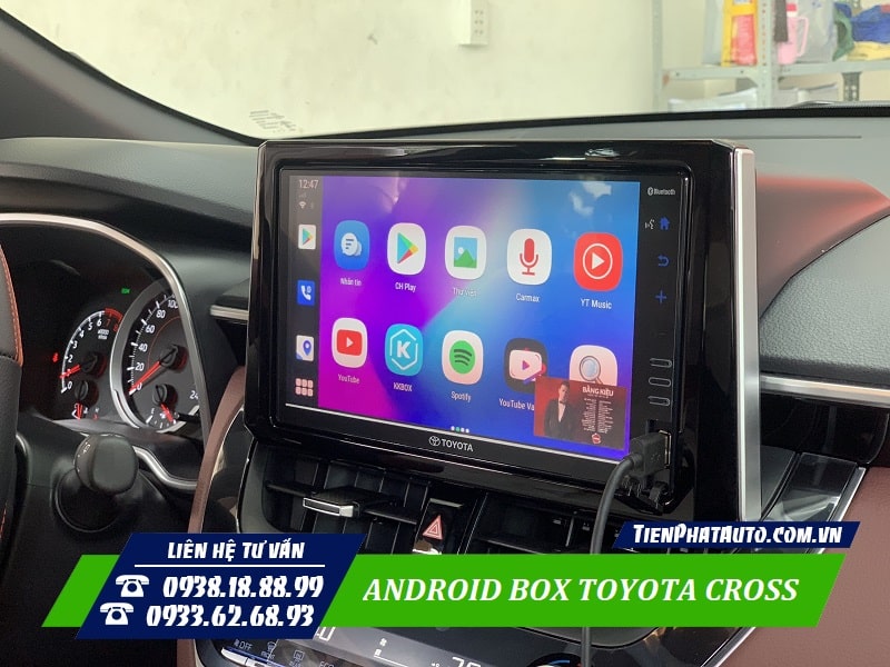 Android Box cho Toyota Cross giúp mang lại nhiều sự tiện lợi