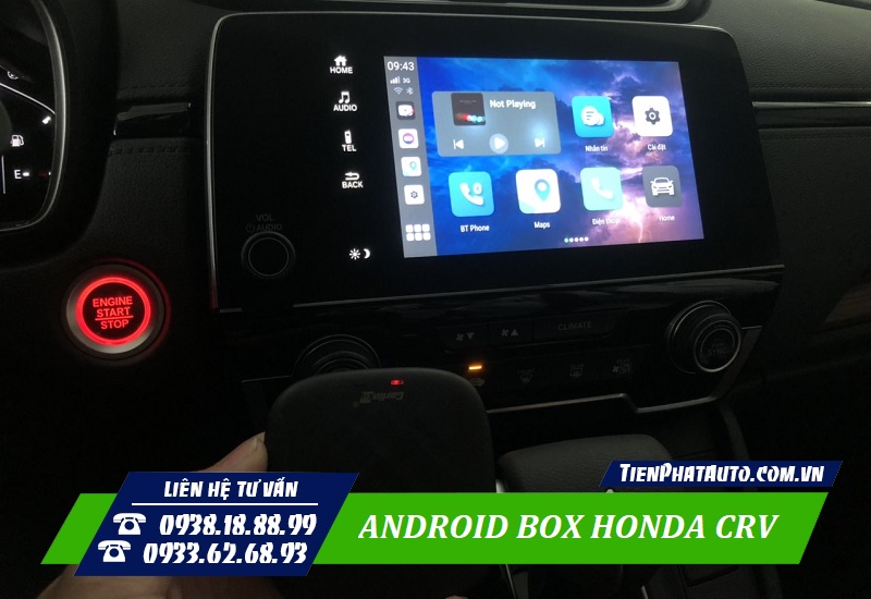 Tiến Phát Auto chuyên lắp Android Box cho xe Honda CRV