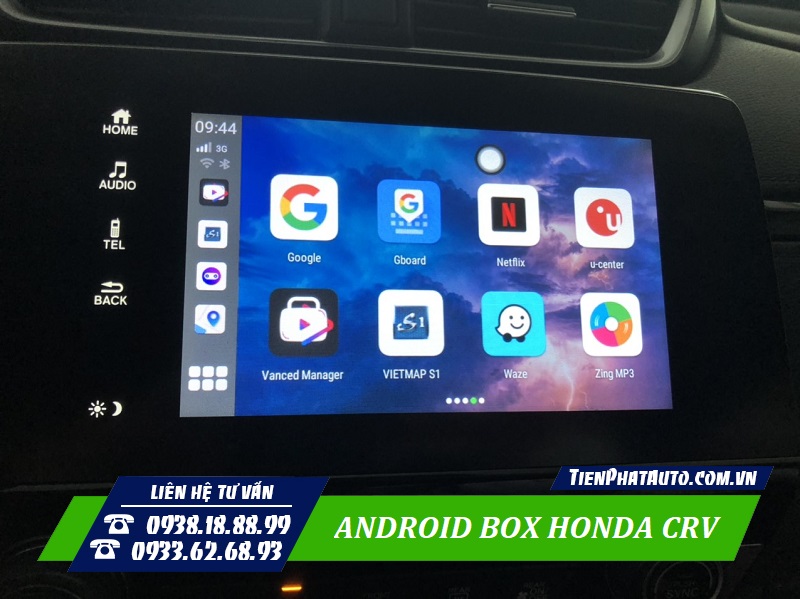 Android Box Honda CRV tích hợp phần mềm khiển giọng nói thông minh