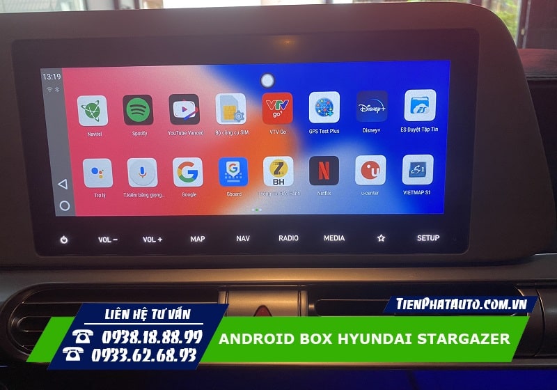 Tiến Phát Auto chuyên lắp Android Box cho xe Hyundai Stargazer tại TPHCM