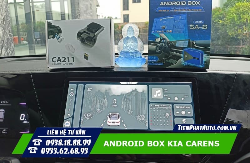 Thiết bị Android Box Kia Carens biến màn hình zin thành màn hình Android