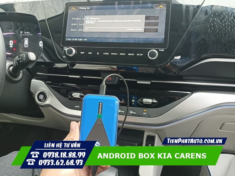 Android Box Kia Carens thiết kế nhỏ gọn sử dụng dễ dàng