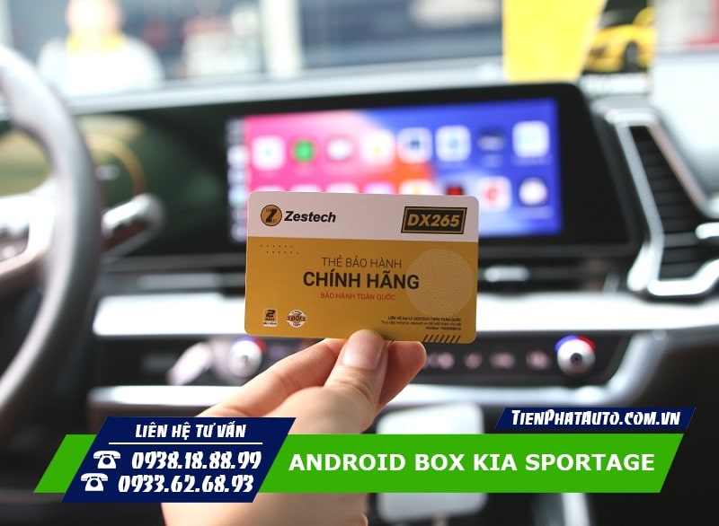 Tiến Phát Auto chuyên lắp Android Box cho xe Kia Sportage chính hãng