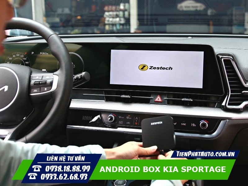 Android Box cho Kia Sportage sử dụng dễ dàng bằng cách cắm giắc cổng USB