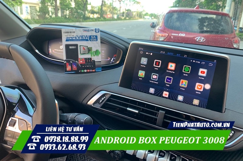 Android Box Pegugeot 3008 giúp mang lại nhiều sự tiện lợi cho người sử dụng