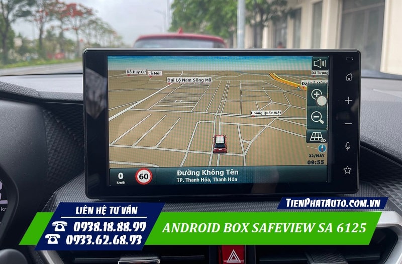 Android Box Safeview SA 6125 tích hợp chỉ dẫn đường tiện lợi