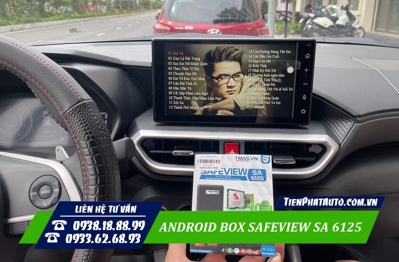 Android Box Safeview SA6125 mang lại nhiều trải nghiệm cho xe của bạn