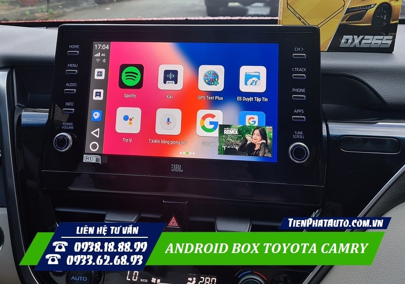 Android Box Toyota Camry 2022 mang lại nhiều sự tiện lợi khi sử dụng