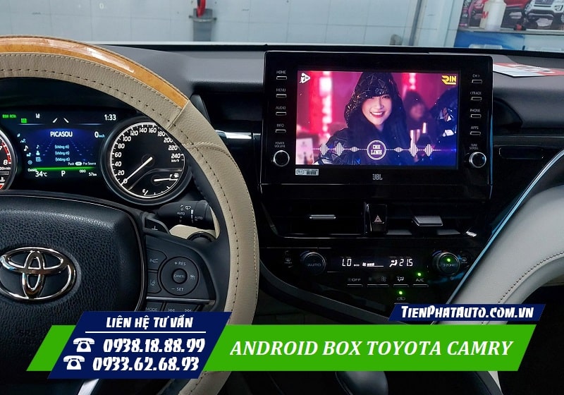 Android Box Toyota Camry 2022 đáp ứng mọi nhu cầu giải trí trên xe