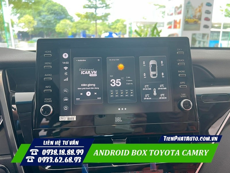 Tiến Phát Auto chuyên lắp Android Box Toyota Camry 2022