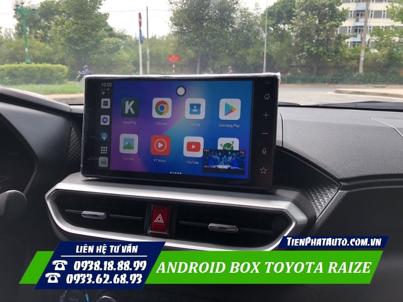 Android Box cho xe Toyota Raize mang lại nhiều sự tiện lợi khi sử dụng