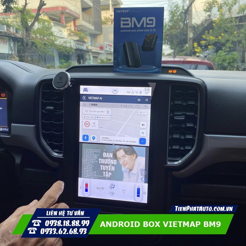 Tiến Phát Auto chuyên lắp Android Box Vietmap BM9 chính hãng