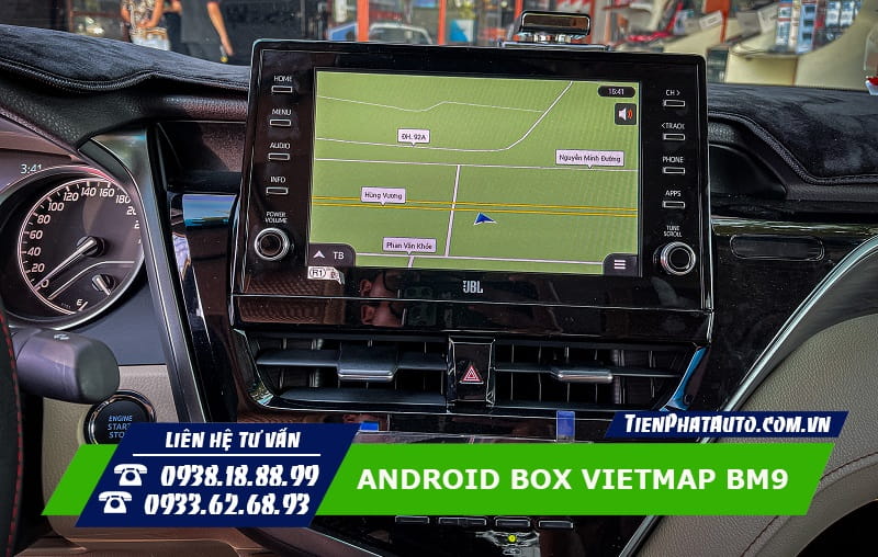 Android Box Vietmap BM9 giúp xem chỉ đường và cảnh báo giao thông hiệu quả