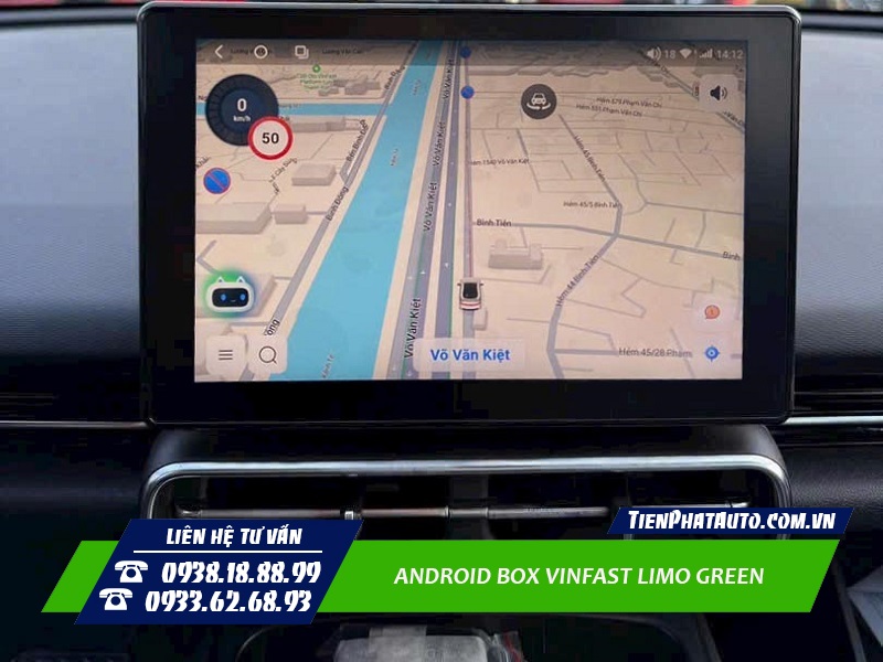 Tiến Phát Auto chuyên lắp đặt Android Box cho xe Vinfast Limo Green