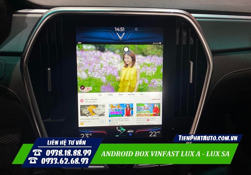 Android Box Vinfast Lux đáp ứng mọi nhu cầu giải trí trên xe của bạn