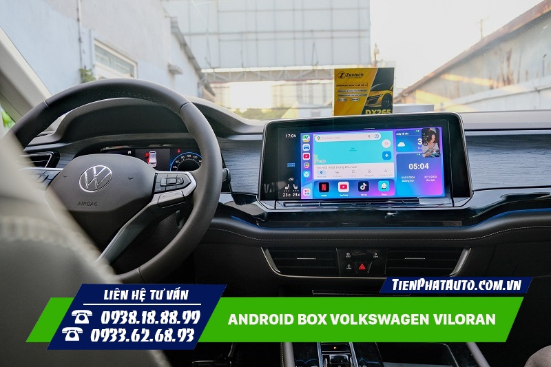 Android Box kết nối nhanh bằng giắc cắm cổng USB của xe