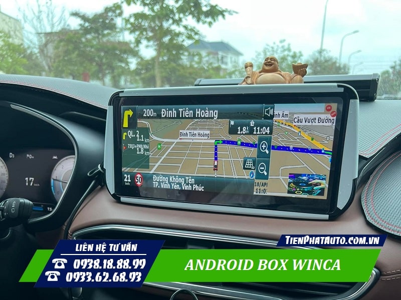 Android Box Winca tích hợp phần mềm chỉ dẫn đường thông minh