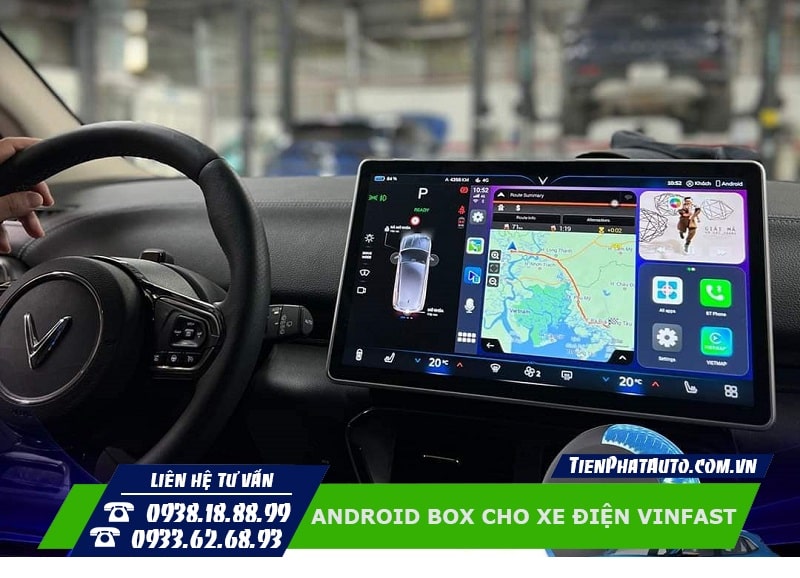 Tiến Phát Auto chuyên lắp Android Box cho xe điện Vinfast tại TPHCM