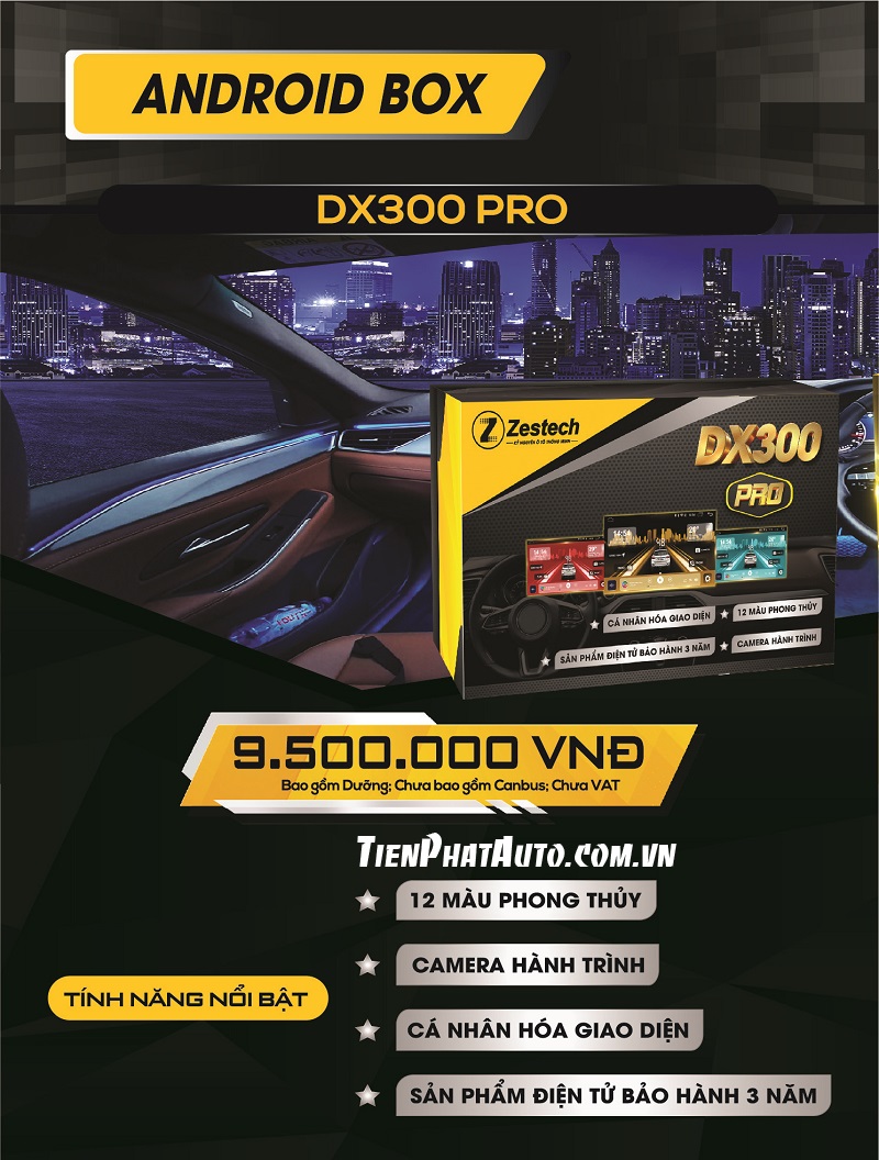 Bảng giá Android Box Zestech DX300 Plus cho ô tô chính hãng