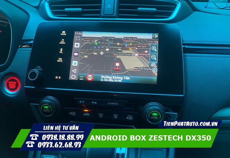 Android Box Zestech DX350 hỗ trợ xem chỉ đường, cảnh báo giao thông