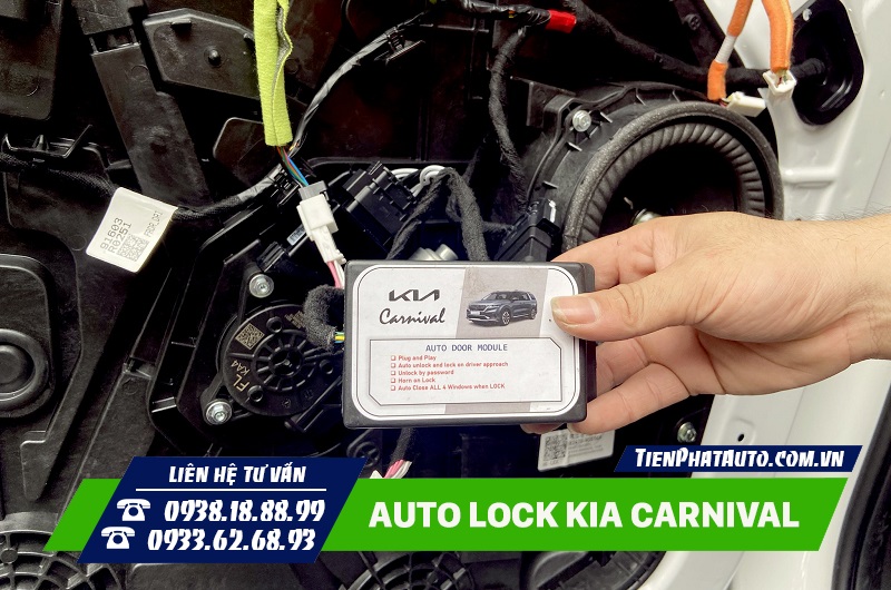 Tiến Phát Auto chuyên lắp đặt Auto Lock cho xe Kia Carnival tại TPHCM