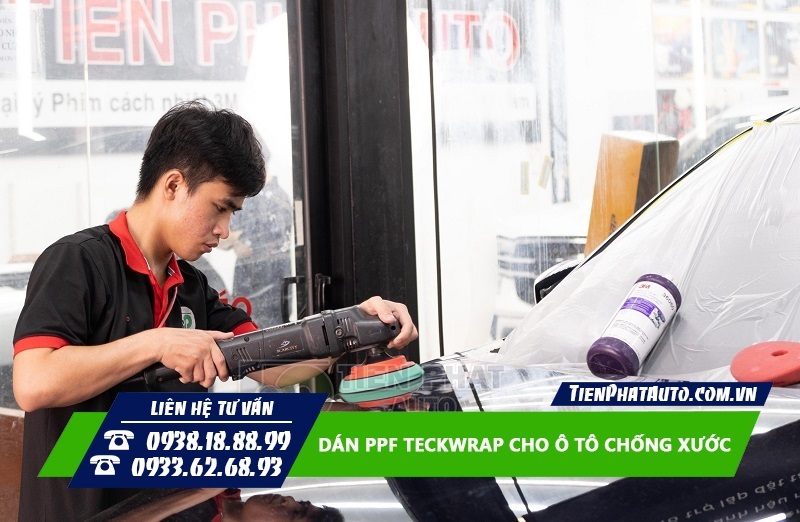 Thi công đạt chuẩn các bước trước khi bắt đầu dán PPF cho xe
