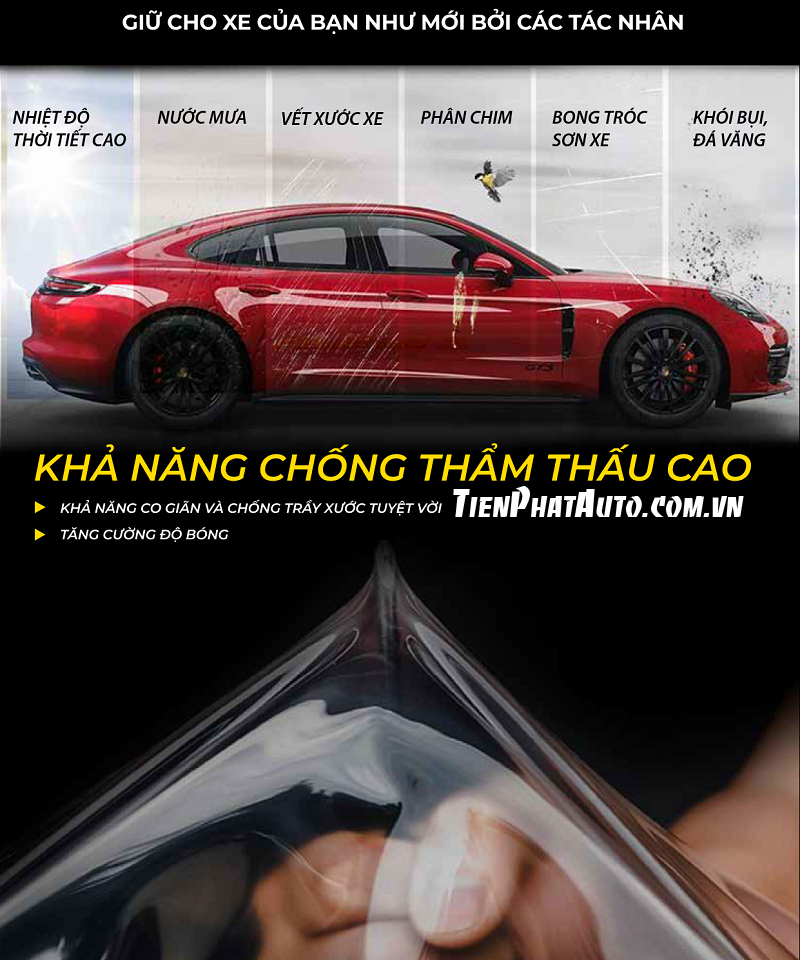 PPF Zappa có khả năng chống xước và tự phục hồi khi bị xước