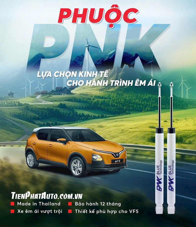 Tiến Phát Auto chuyên độ phuộc PNK cho Vinfast VF5