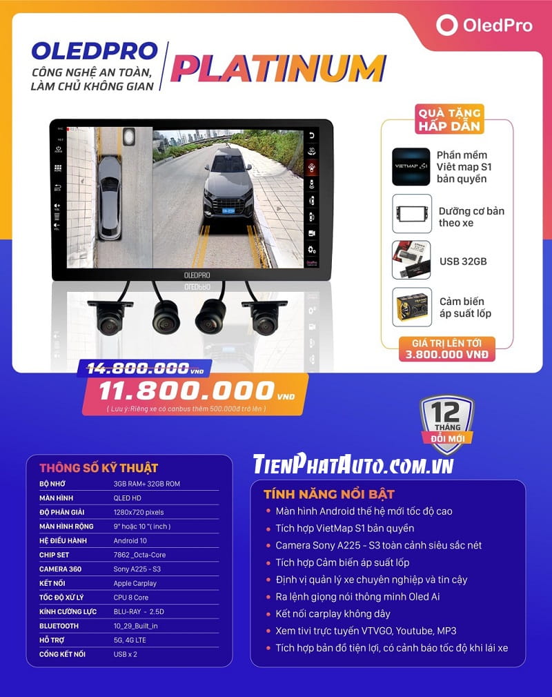 Bảng giá màn hình OLED Pro Platinum chính hãng mới nhất 2023
