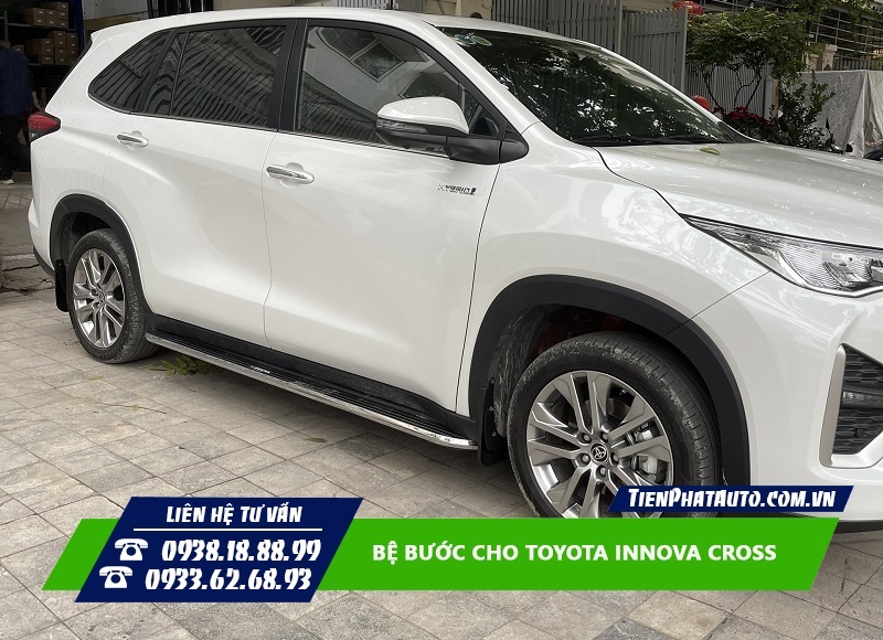 Bệ bước chân cho Toyoyota Innova Cross lắp được bản xăng và điện
