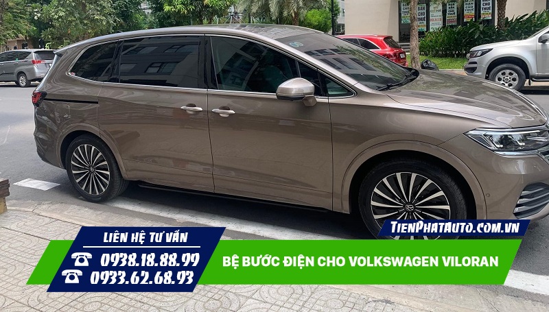 Bệ bước điện Viloran thụt vào gọn gàng khi đóng cửa