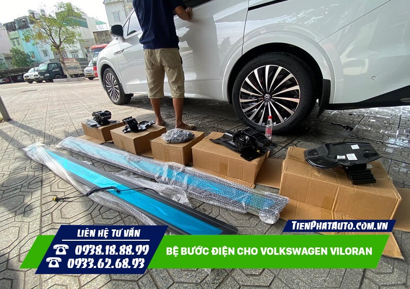 Tiến Phát Auto chuyên nâng cấp bậc bệ bước điện Volkswagen Viloran