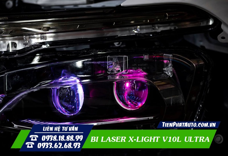 Bi Laser X-Light V10L Ultra có công suất cao lên đến 70W