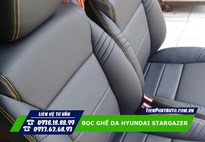 Bọc ghế da Hyundai Stargazer tăng sự sang trọng hơn cho xe