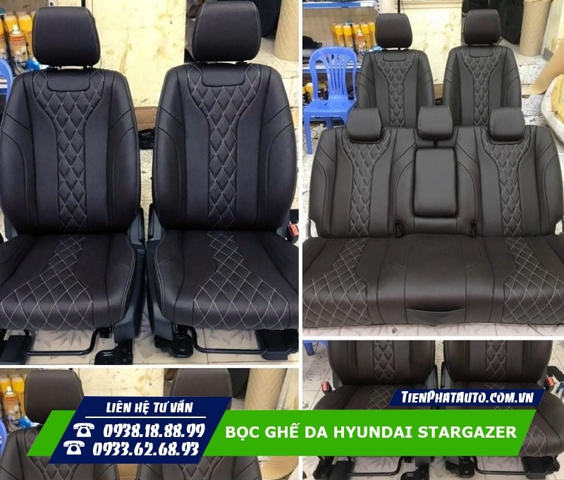 Nâng cấp ghế da cho Hyundai Stargazer mang lại nhiều sự tiện lợi