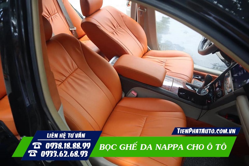 Tiến Phát Auto chuyên bọc ghế da Nappa cho ô tô chất liệu cao cấp
