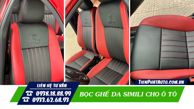 Bọc ghế da Simili cho ô tô giúp vệ sinh nội thất xe dễ dàng hơn