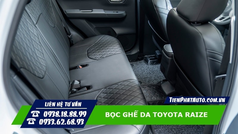 May bọc ghế da Toyota Raize giúp mang lại sự sang trọng cho xe của bạn