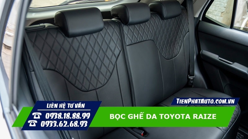 Bọc ghế da cho xe Toyota Raize là trang bị bạn không nên bỏ qua