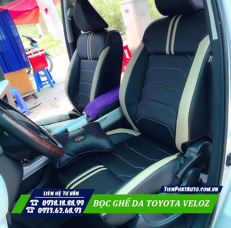 Bọc ghế da xe Toyota Yaris - Da Cao Cấp Nhập Ý - DUY TIẾN AUTO