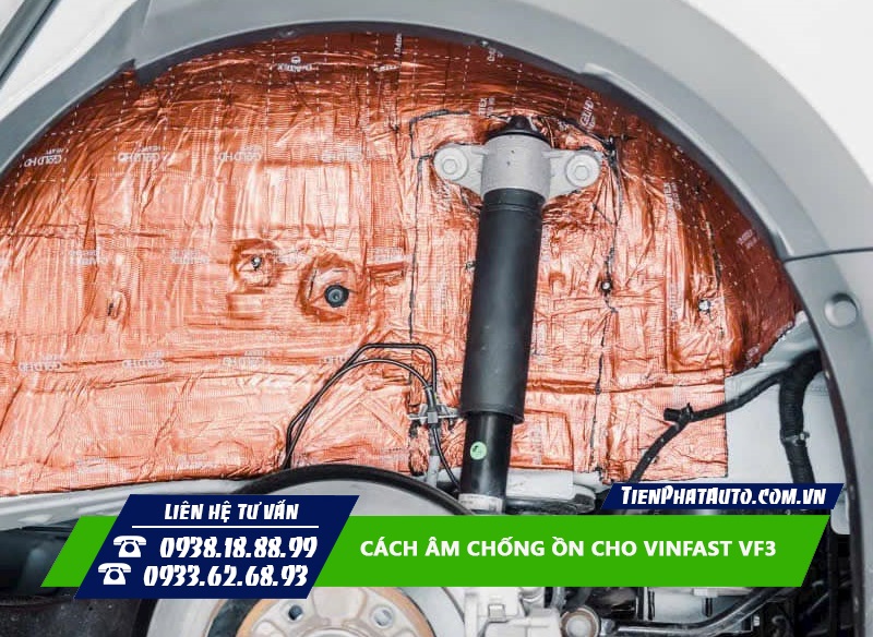 Tiến Phát Auto chuyên dán cách âm chống ồn cho xe Vinfast VF3