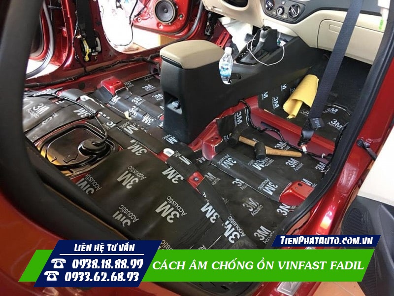 Tiến Phát Auto chuyên dán cách âm chống ồn cho xe Vinfast Fadil